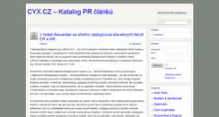 Desktop Screenshot of cyx.cz